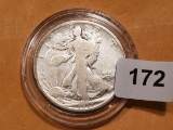 Second year 1917 Walking Liberty Half Dollar