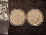 1878 and 1922 Silver Dollars