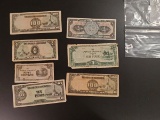 Six Japanese and a Mexican note