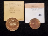 Couple of 50's and 60's tokens
