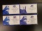 Four US State Quarters Proof Sets 2001, 05, 03, and 02