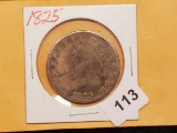 1825 Capped Bust Half Dollar in Good