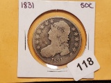 1831 Capped Bust Half Dollar