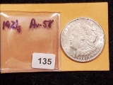 1921-S Morgan Dollar in AU-58