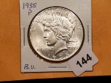 **Brilliant Uncirculated 1935 Peace Dollar