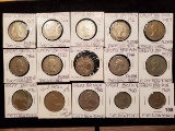 Fifteen nicer condition World coins