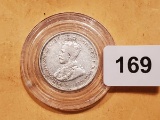 Better Date and grade 1925 Australian silver 6 pence in Extra Fine