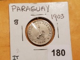 Nice Paraguay 1903 20 centavos