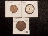 Three nice old coins from Spain