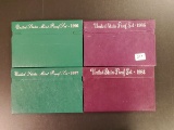Four proof Sets 1996, 1984, 1986, and 1997