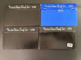 Four Proof sets 1976, 1979, 1972, and 1974