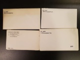 Four Mint Sets 1980, 1970, 1973, and 1978