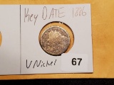 **KEY DATE 1886 Liberty 