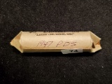 1947 P-D-S Roll of Silver Roosevelt Dimes