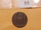 1864 Two cent piece with 180 degree rotated reverse