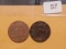 1866 and 1864 two cent pieces