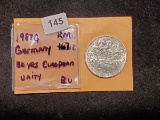 Gorgeous GEM BU 1987 German silver 10 mark