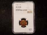 NGC 1941-S Wheat Cent in MS-65 RB