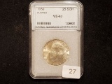 Slabbed 1969 silver Austria 25 schillings