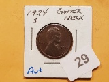 NICE! 1924-S Wheat Cent in About Uncirculated ++