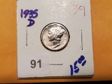 1935-D Mercury Dime