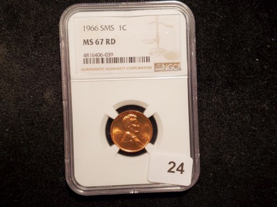 NGC 1966 SMS Cent in MS-67 RED