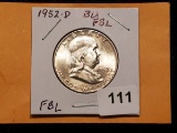 1952-D Franklin Half Dollar Brilliant Uncirculated