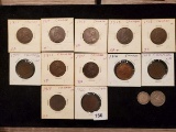 Twelve Canadian Cents and Two Silver pieces