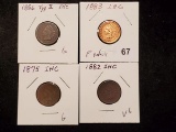 Four more better date Indian cents