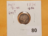 1836 Capped Bust Half Dime