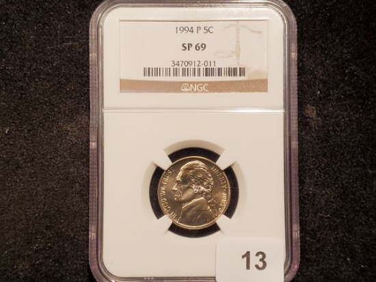 NGC 1994 Jefferson Nickel in Specimen 69