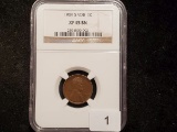 HERE WE GO! KEY DATE NGC 1909-S VDB Wheat Cent in Extra Fine 45!!