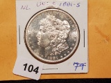 MS-63+ 1881-S Morgan Dollar