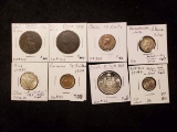 Eight lovely World Coins