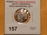 Roman Septimus Severus 193 - 211 Denarius