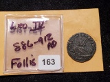 Leo IV 886 - 912 AD Follis