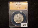 ANACS 1940 Walking Liberty Half Dollar in About Uncirculated 50