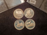 Four Silver Proof Deep Cameo so-called Half-Dollars