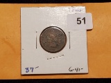 Semi-Key 1866 Indian Cent in Good