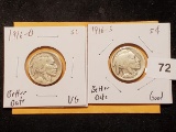 Two Better Date Buffalo Nickels