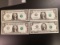 Four purty and Crispy uncirculated Notes