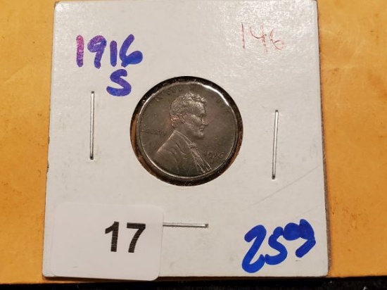 Better Grade 1916-S Wheat cent
