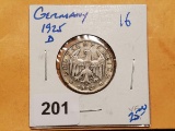 Germany 1925-D 1 reichsmark