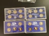 2002, 2006, 2007, AND 2008 PROOF STATE QUARTER SETS