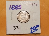 Pretty Decent 1885 Seated Liberty Dime