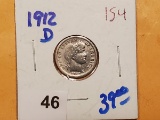 And another 1912-D Barber dime
