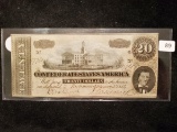 Series of 1864 twenty dollar Civil War note