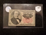 Series of 1874 25 cent fractional note
