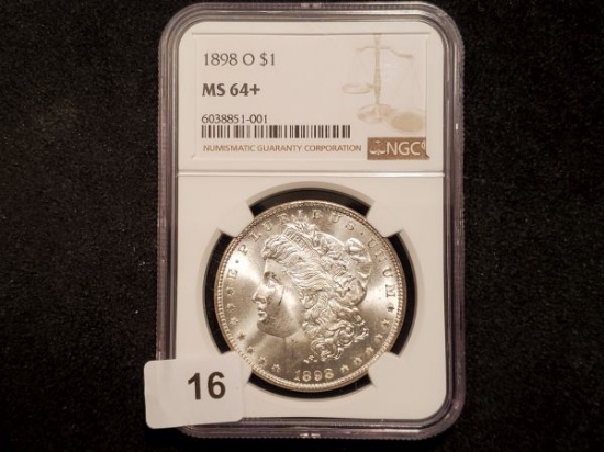 Flashy and Well Struck NGC 1898-O Better Date Morgan Dollar in MS-64+