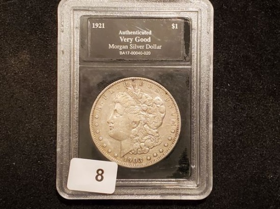 Slabbed Better Date 1903 Morgan Dollar